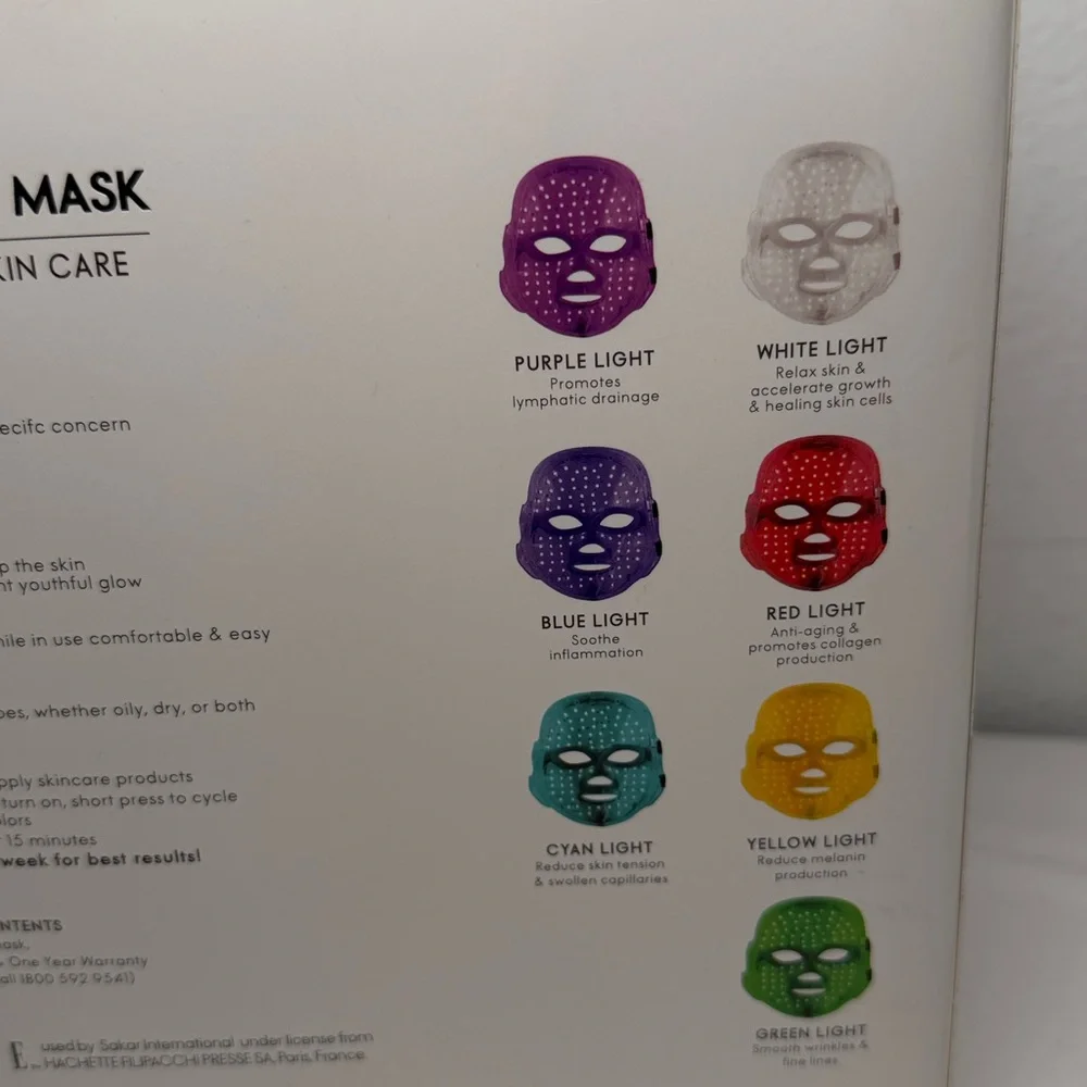 Facial mask led therapy Essentials LED Therapy Mask -‎ multicolor